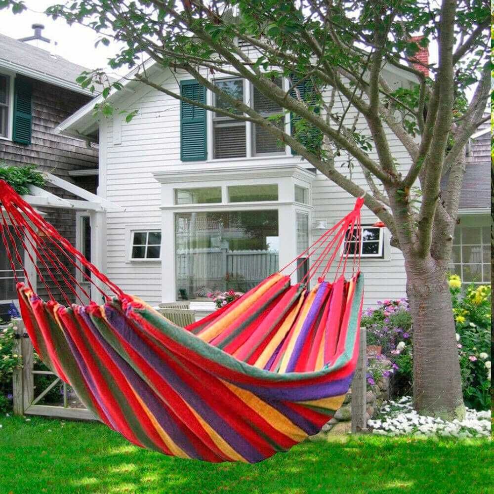 Гамак Hammock canvas Red 190 * 80cm(мотузка + сумка для зберігання)