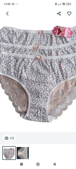 Majtki damskie rozmiar 2XL bawełna 95%