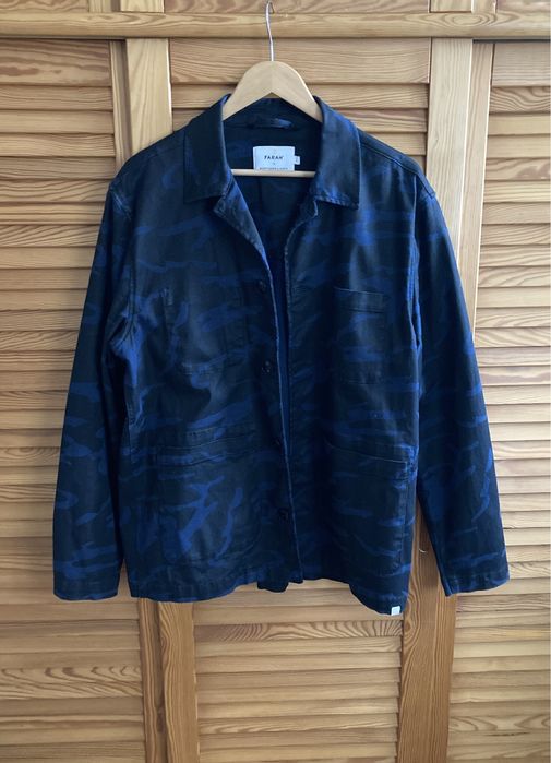 FARAH Northern Lights Camo Navy Jacket Kurtka meska r.L