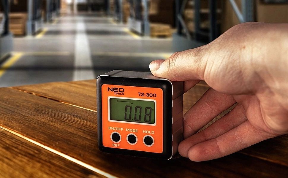 Cyfrowy Miernik Kąta Kątomierz Poziomica Lcd Neo #