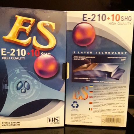 Видеокассеты VHS ES E-210+10shg (Eurostar)