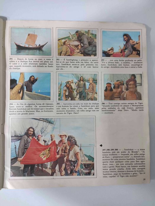 Caderneta de cromos Sandokan (completa)