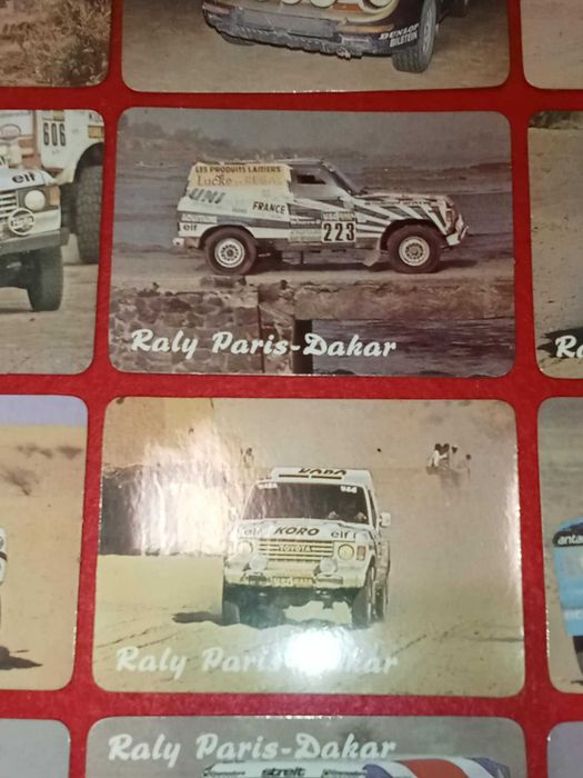 Calendários de Bolso Paris Dakar 1986
