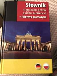 Słownik niemiecko polski, polsko niemiecki + idiomy i gramatyka