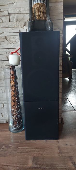 Wieża sony CD VHS KASETY kolumny subwoofer