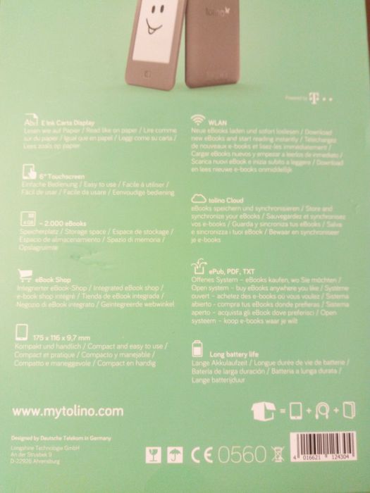 Leitor digital/ereader Tolino page- como novo
