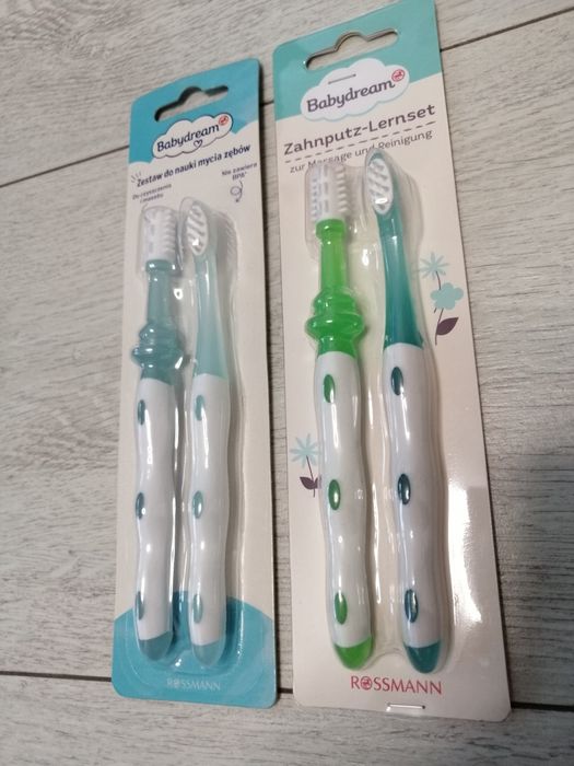 Zestaw 2 opakowań szczoteczek do nauki mycia zębów Babydream Rossmann