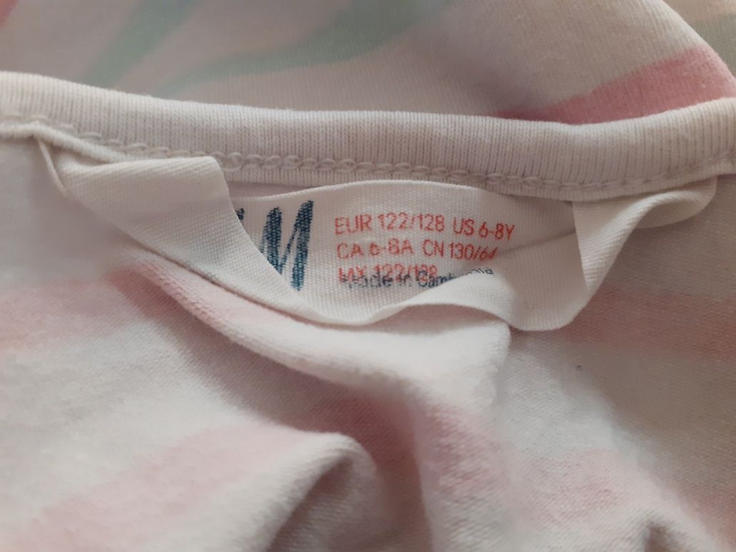 Sukieneczka dla dziewczynki h&m 122 smerfetka