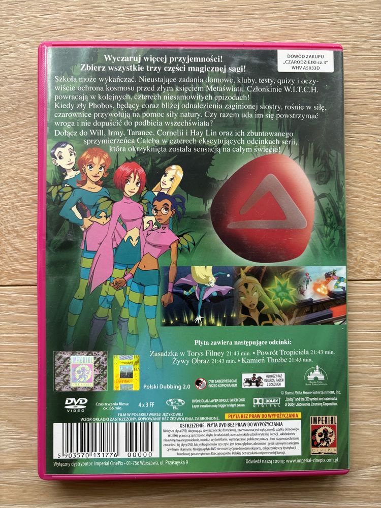 W.I.T.C.H - Film DVD część 3, Czarodziejki