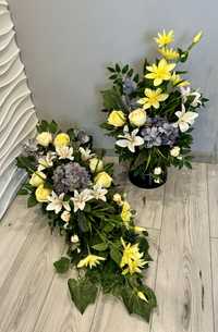 Kompozycja kwiatowa na cmentarz / wiązanka / stroik