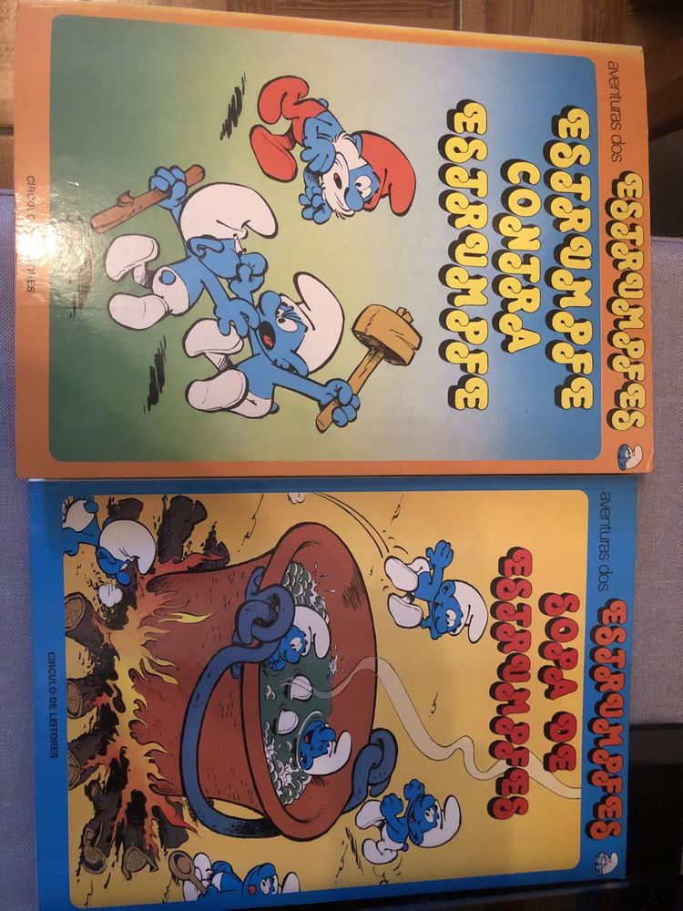 2 livros banda desenhada: Estrumfes