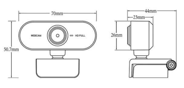 Webcam 1080p com microfone, videochamada, conferências de trabalho