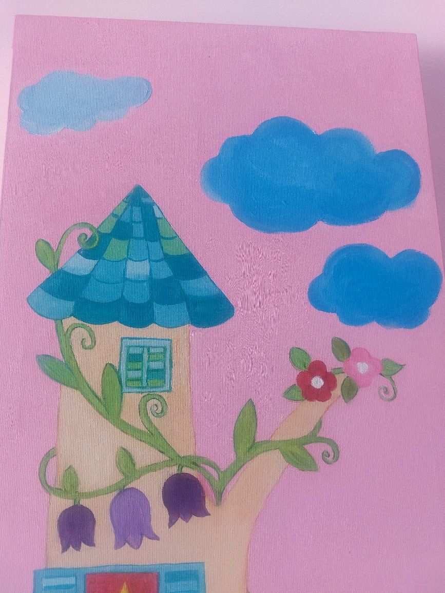 Quadros pintados à mão - Fadas