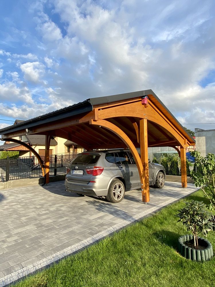 Wiata samochodowa| carport| garaż drewniany