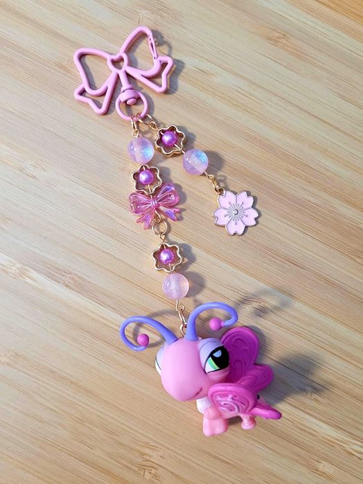 Brelok LPS Littlest Pet Shop różowy motylek motyl na prezent