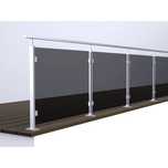 Balustrady, nierdzewne, szklane