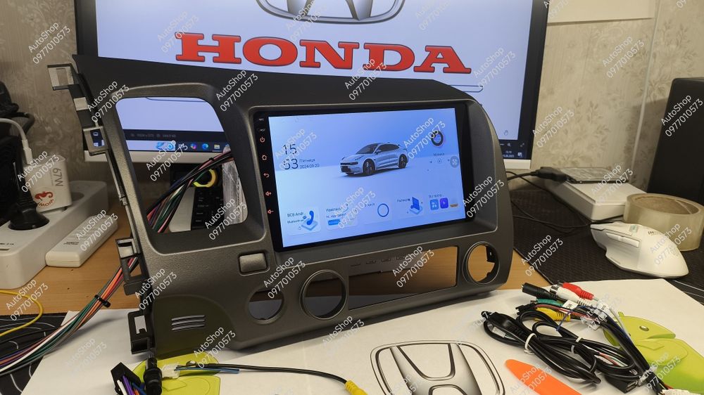 Магнітола 9" Honda civic 4D,Honda Hybrid Android