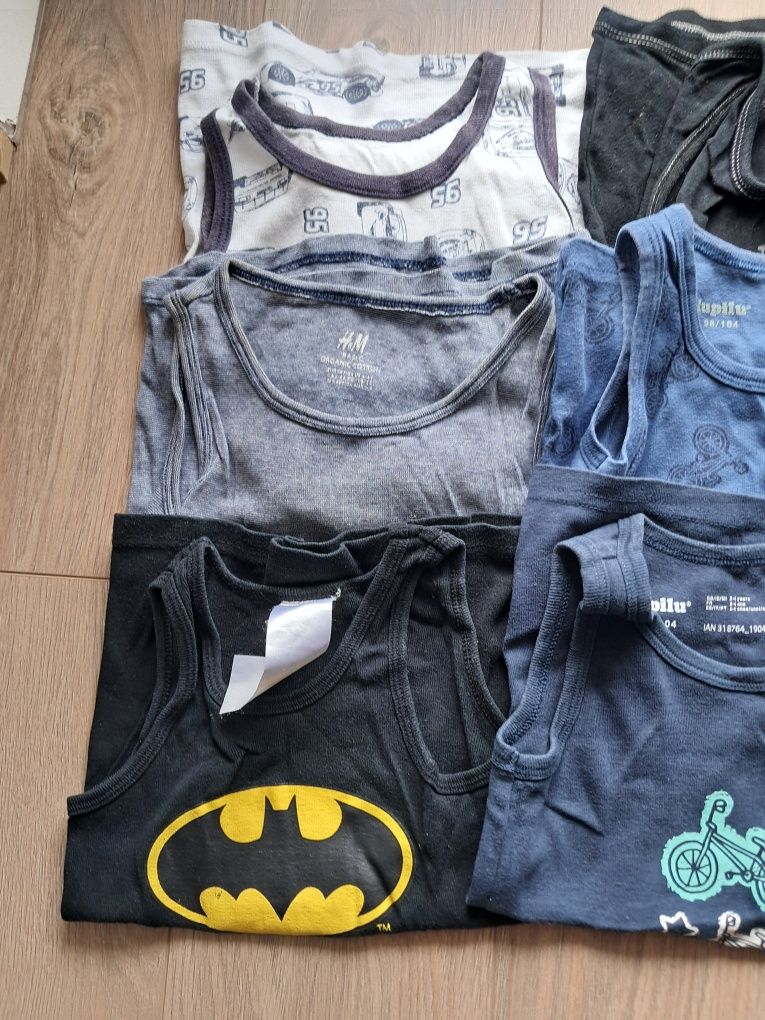 9x koszulki bez rękawów lidl h&M 98/104. Stan bardzo dobry. Normalne ś