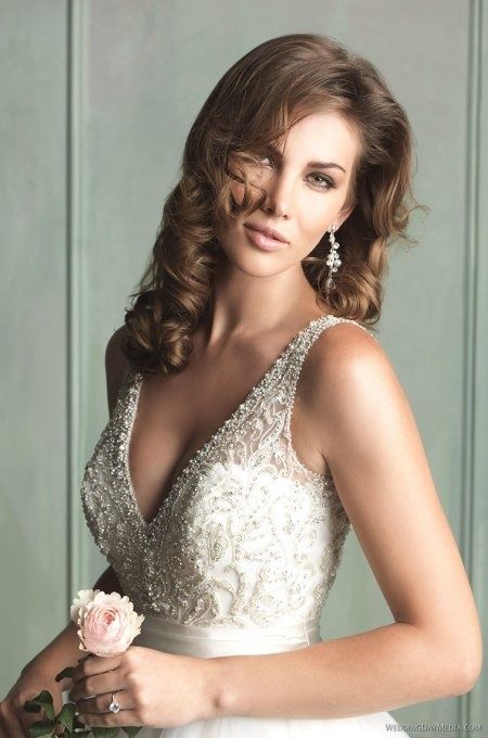 Allure Bridals 9103 suknia ślubna tren tiul księżniczka