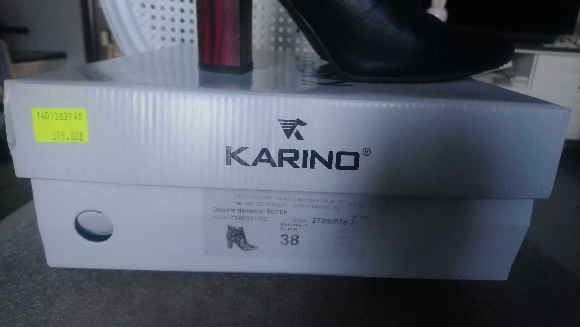 Botki  skórzane Karino