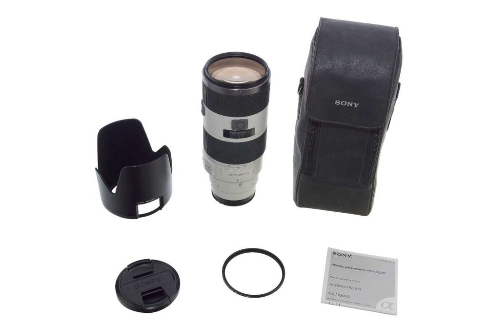 SONY A - Obiektyw Sony G 70-200mm f/2.8 Silnik SSM SAL70200G + UV Pro1