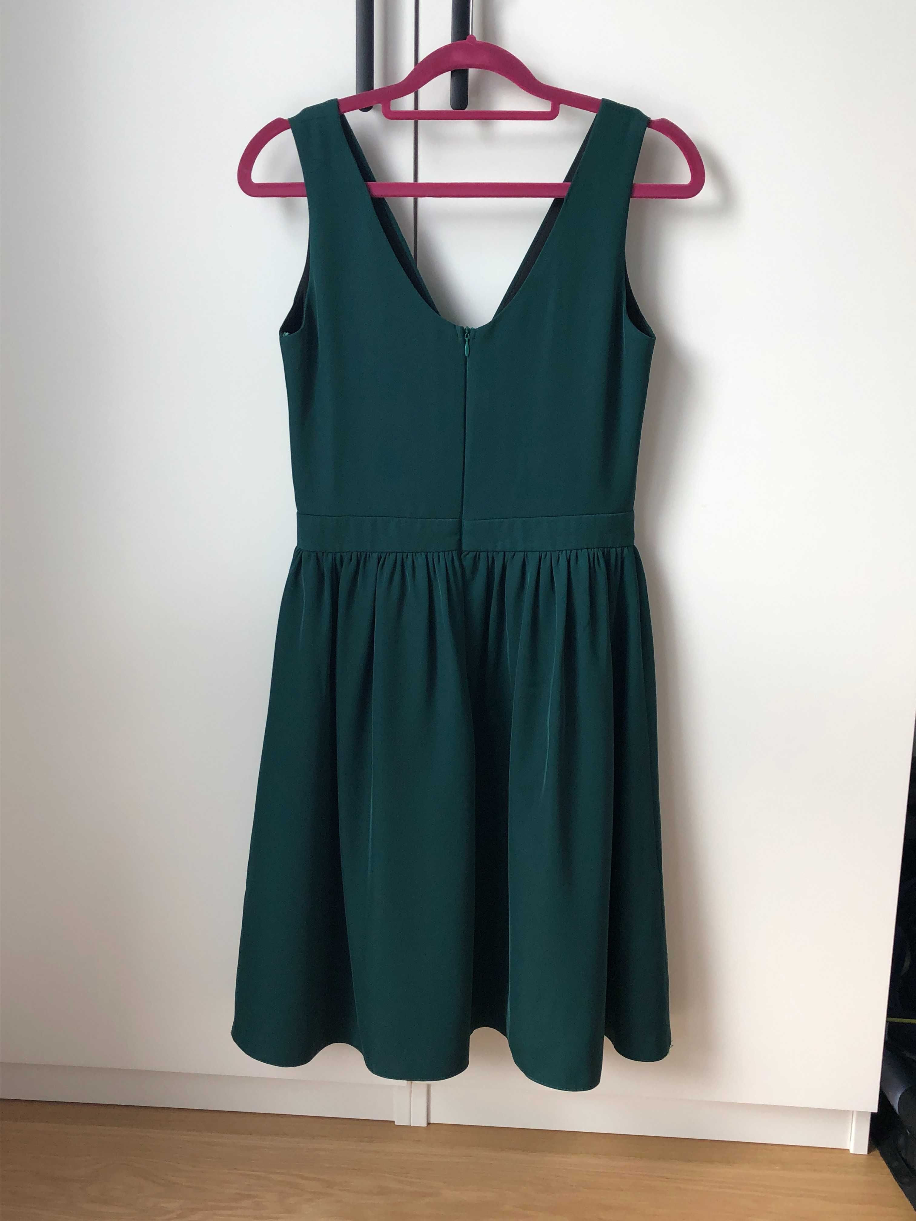 Nowa sukienka - butelkowa zieleń