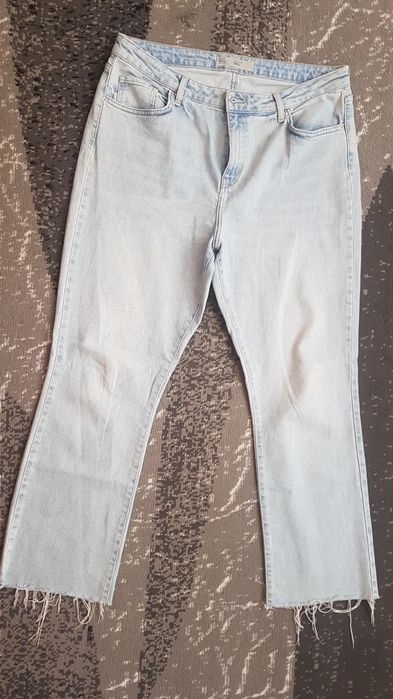 Spodnie jeansy hippie bohoo w34 topshop wycierusy tanio jak nowe