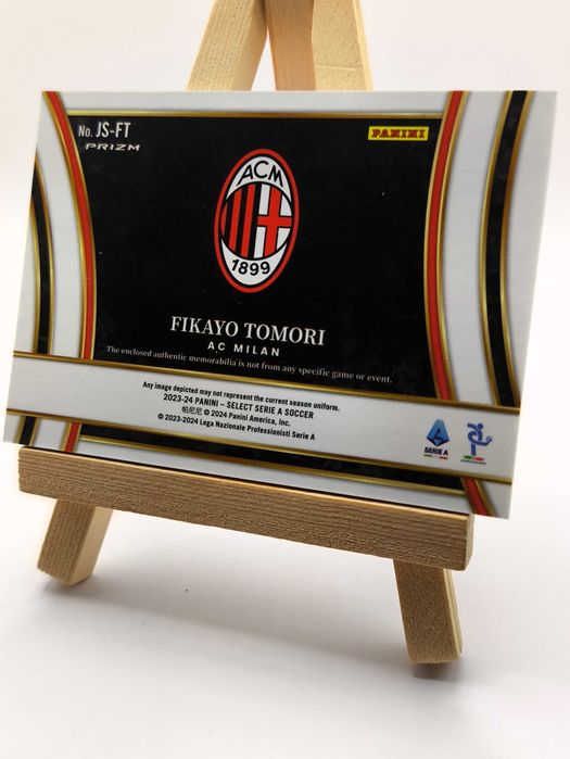 Karta Fikayo Tomori AC Milan Panini Select 23/24 Jersey Relic Koszulka