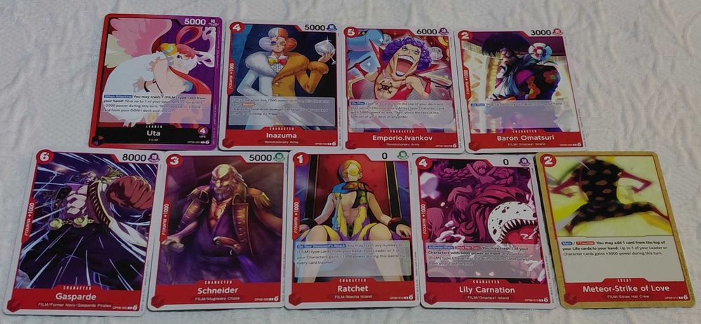 lote de 45 cartas one piece tcg OP06