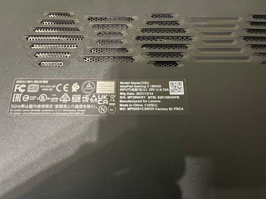 Ноутбук Lenovo IdeaPad Gaming 3 15IHU6