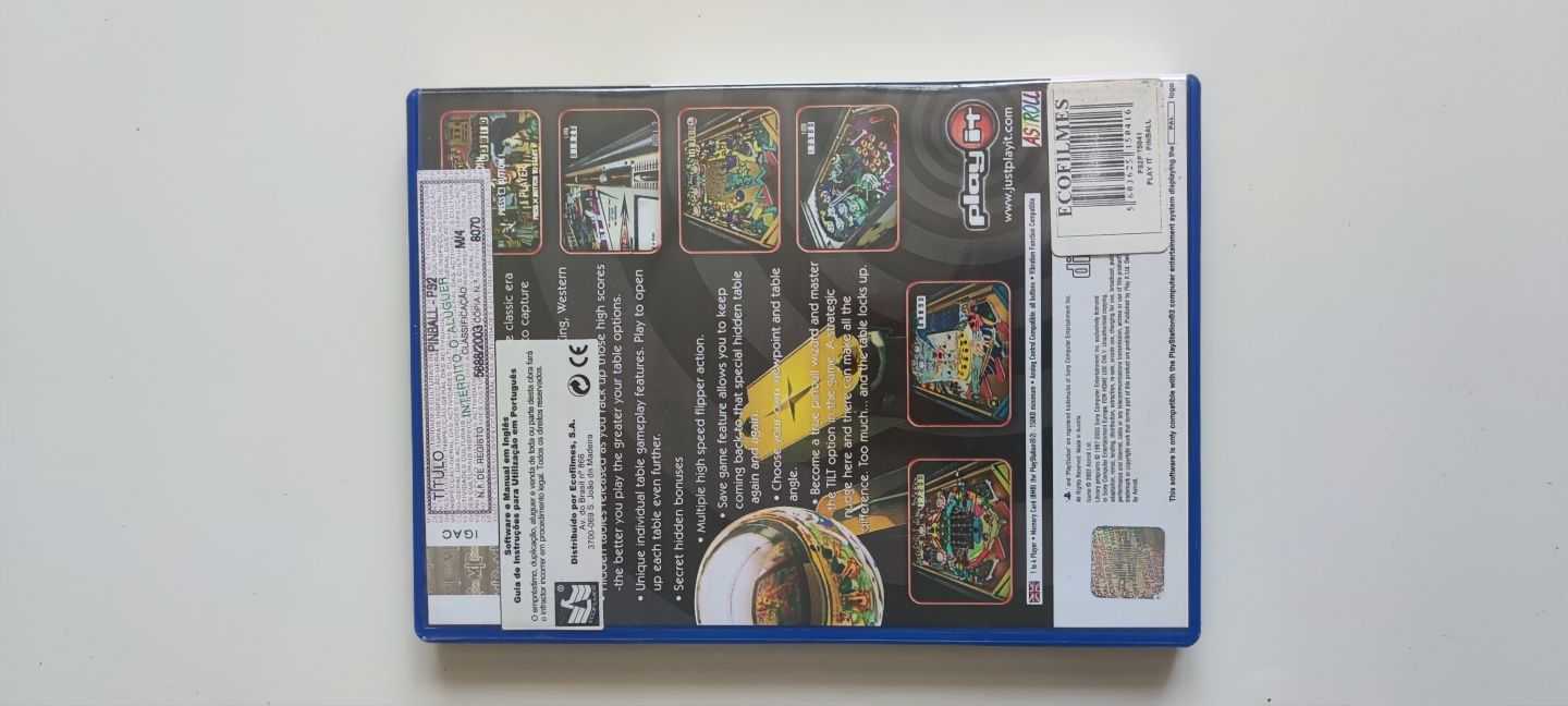 Play it Pinball - PlayStation 2 - Excelente condição