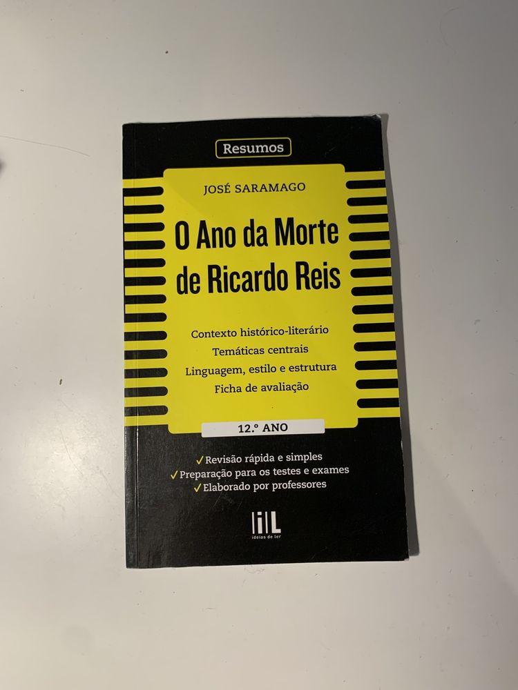 Livro de Resumos da obra “O Ano da Morte de Ricardo Reis”