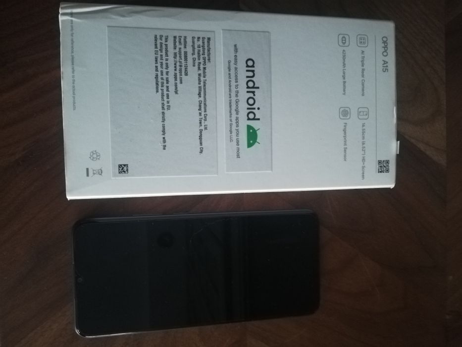 Smartfon OPPO A15 2/32GB 6.52" Czarny