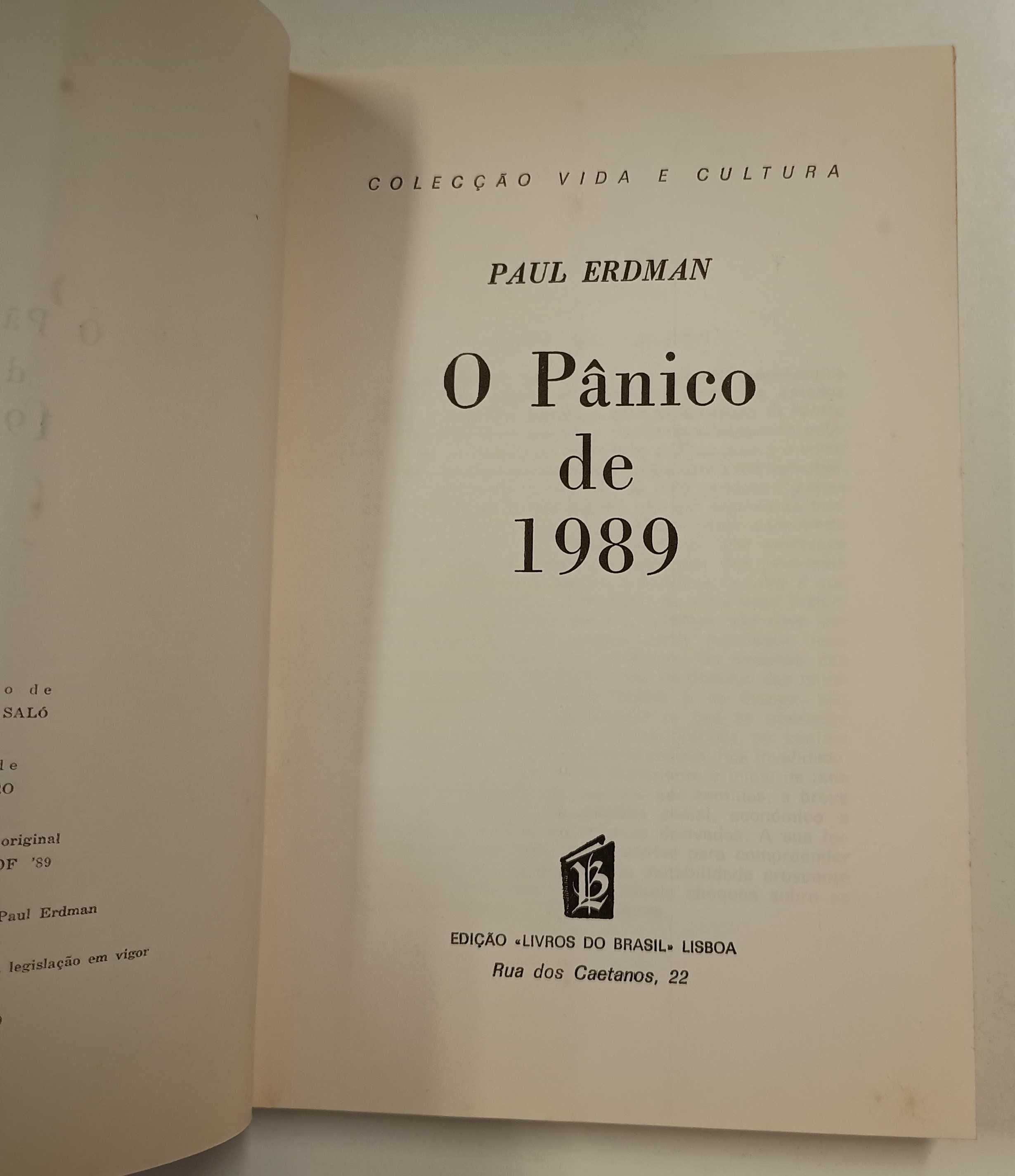 O pânico de 1989, de Paul Erdman