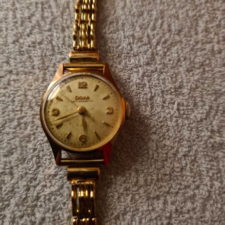 Stary Zegarek ze złota Doxa damska 585