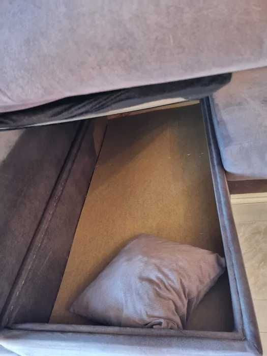 Sofá com chaise longue Antracite