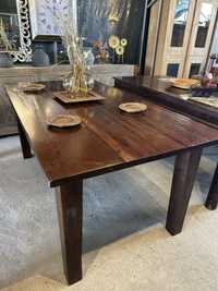 Kolonialny stół drewniany 180cm tekowy rustykalny