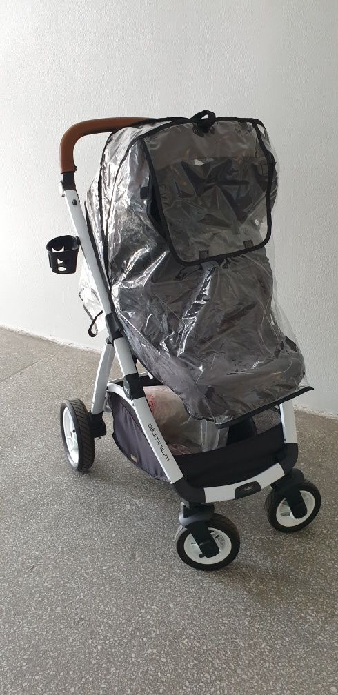 Wózek dziecięcy Easy Go Optimo GRATIS: pomowane koła i parasolka