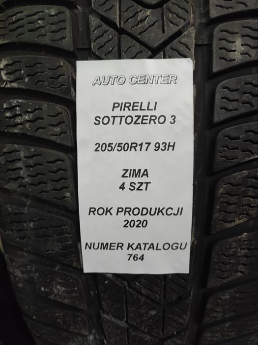 Opony zimowe 205/50R17 93H Pirelli SottoZero 3