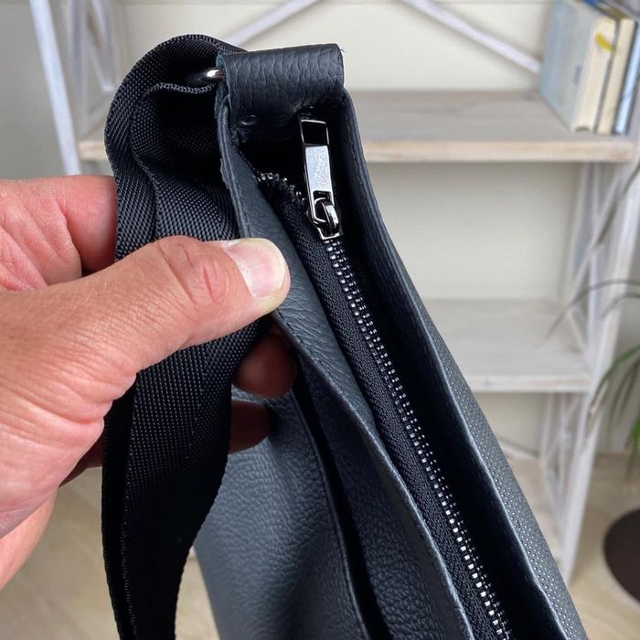 Натуральна шкіра! Чоловіча сумка через плече планшетка Флеш Ап кожа