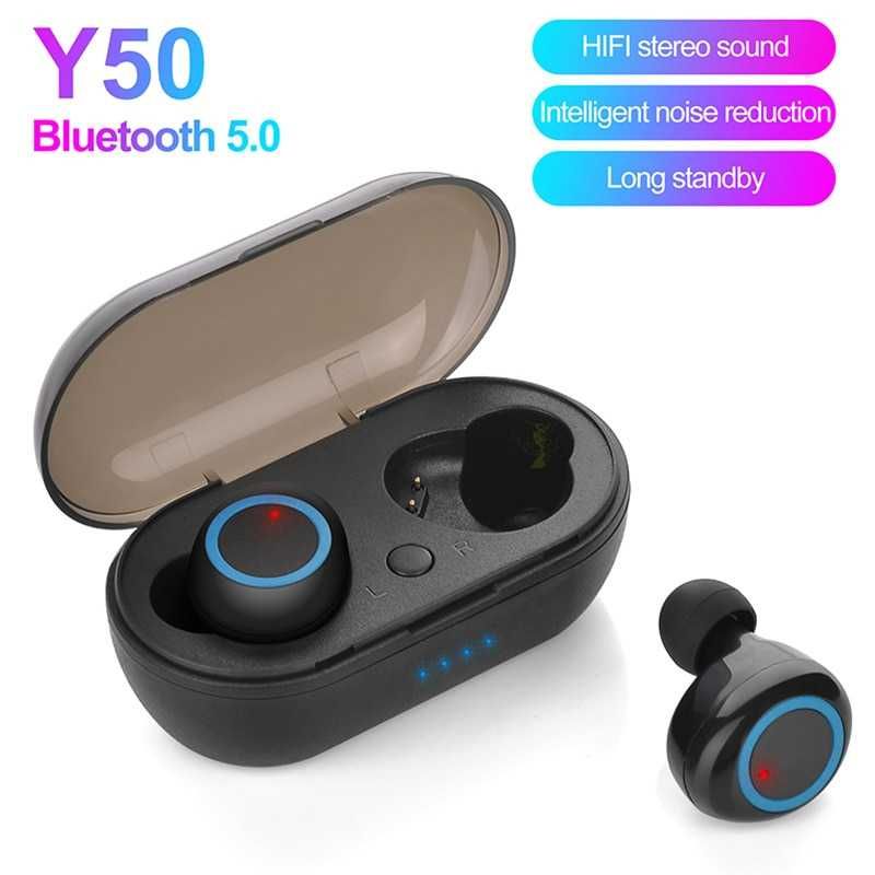 FONES Y50 TWS sem fio Bluetooth – In-Ear Touch Control /desconto quant