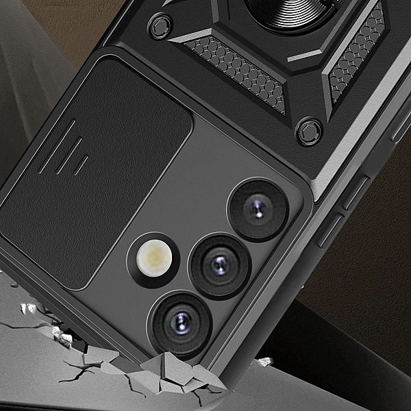 Etui pancerne Hybrid Armor Camshield z osłoną aparatu i metalowym ring