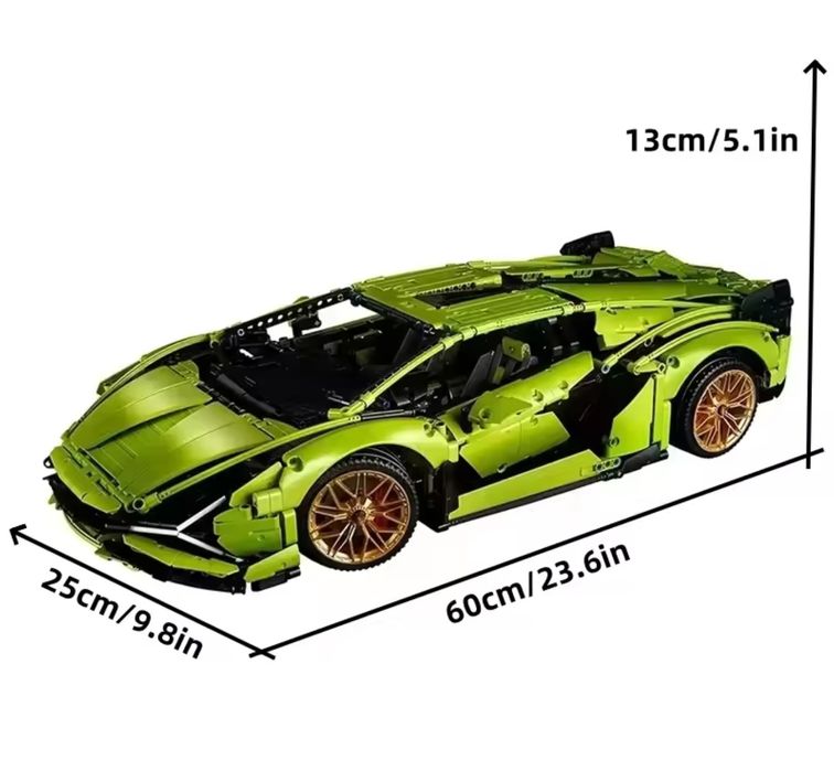 3+1 Конструктор Lamborghini 3696 деталей авто Lego