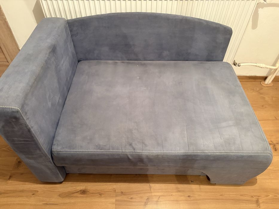 Łóżko składane niebieskie