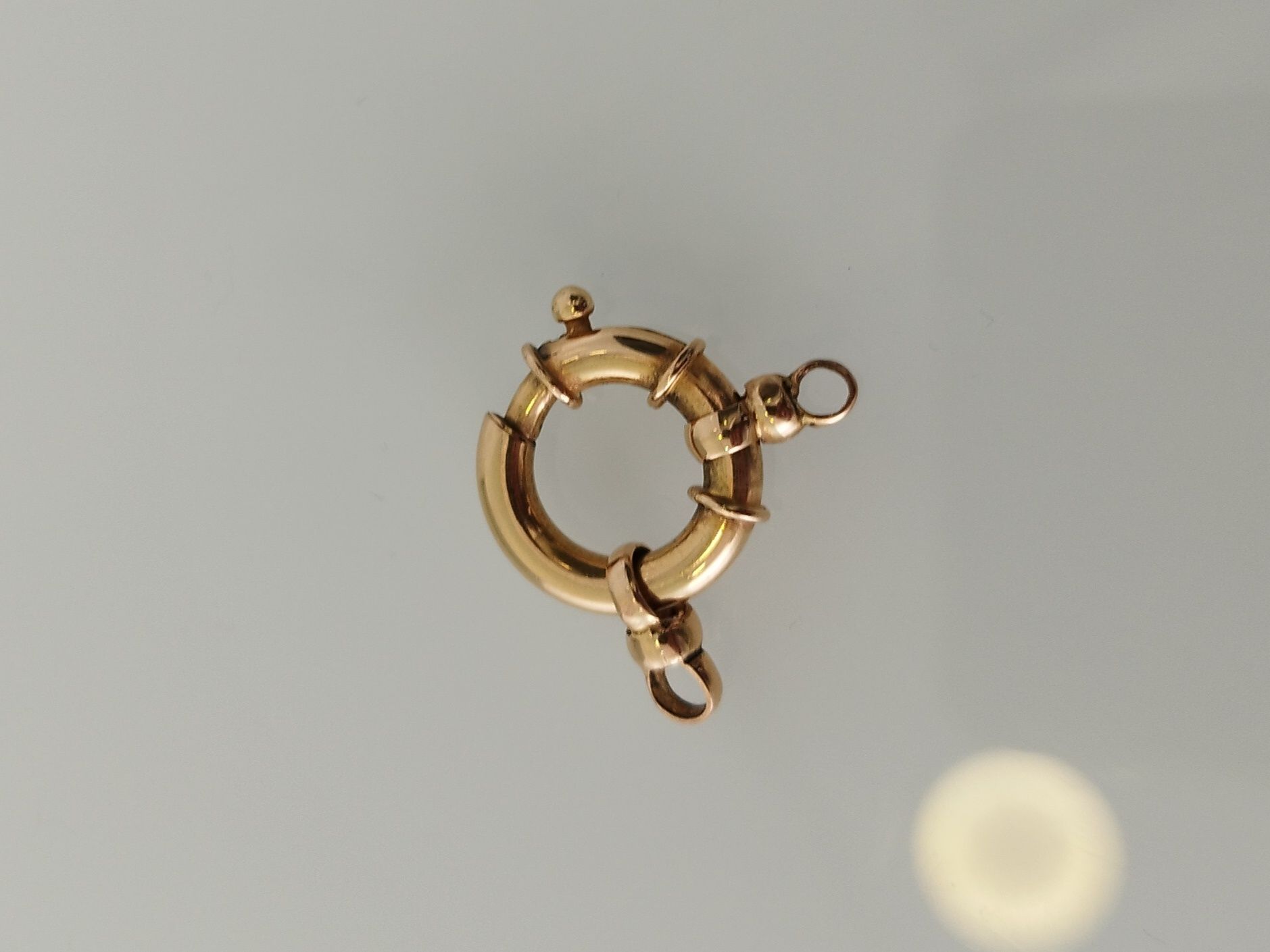 Fecho de pulseira em ouro de 19,2kt