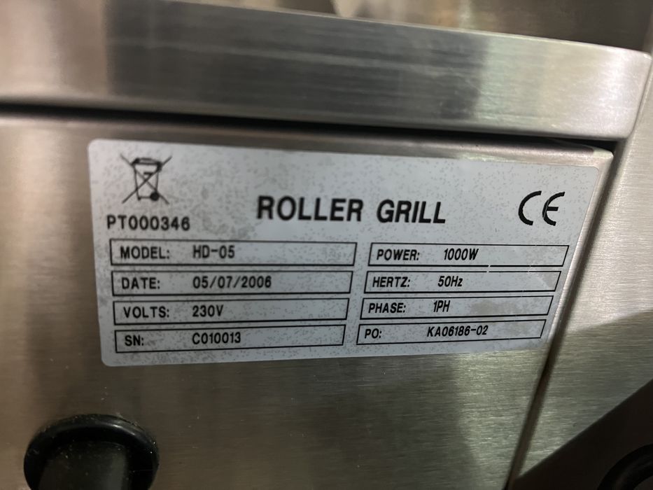 Aquecedor de Salsichas Rotativo 5 rodizios NOVO