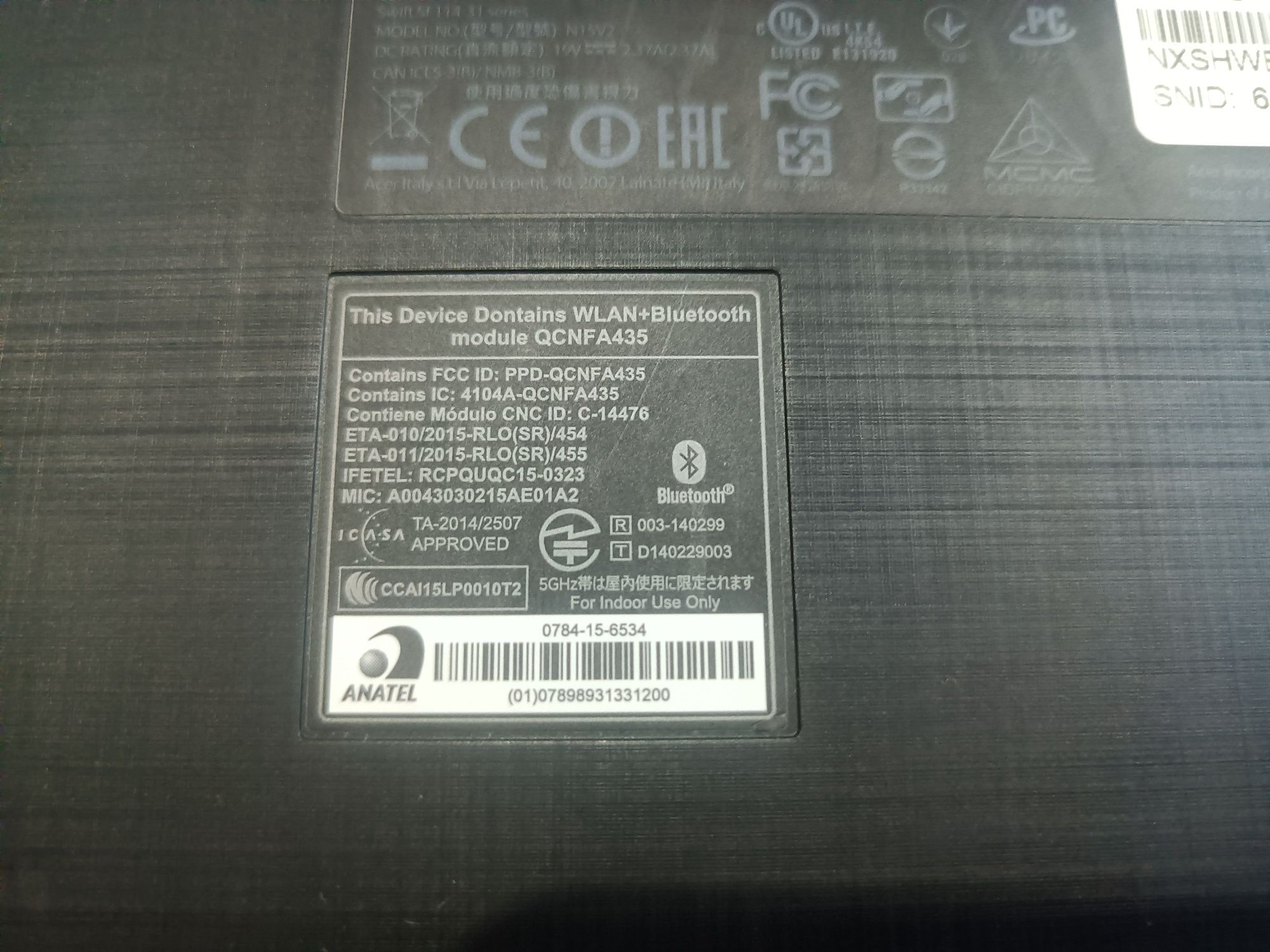 Laptop Acer Swift 1
