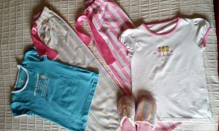 NOVOS 2 Pijamas+OFERTA Chinelos Zippy 6 Anos