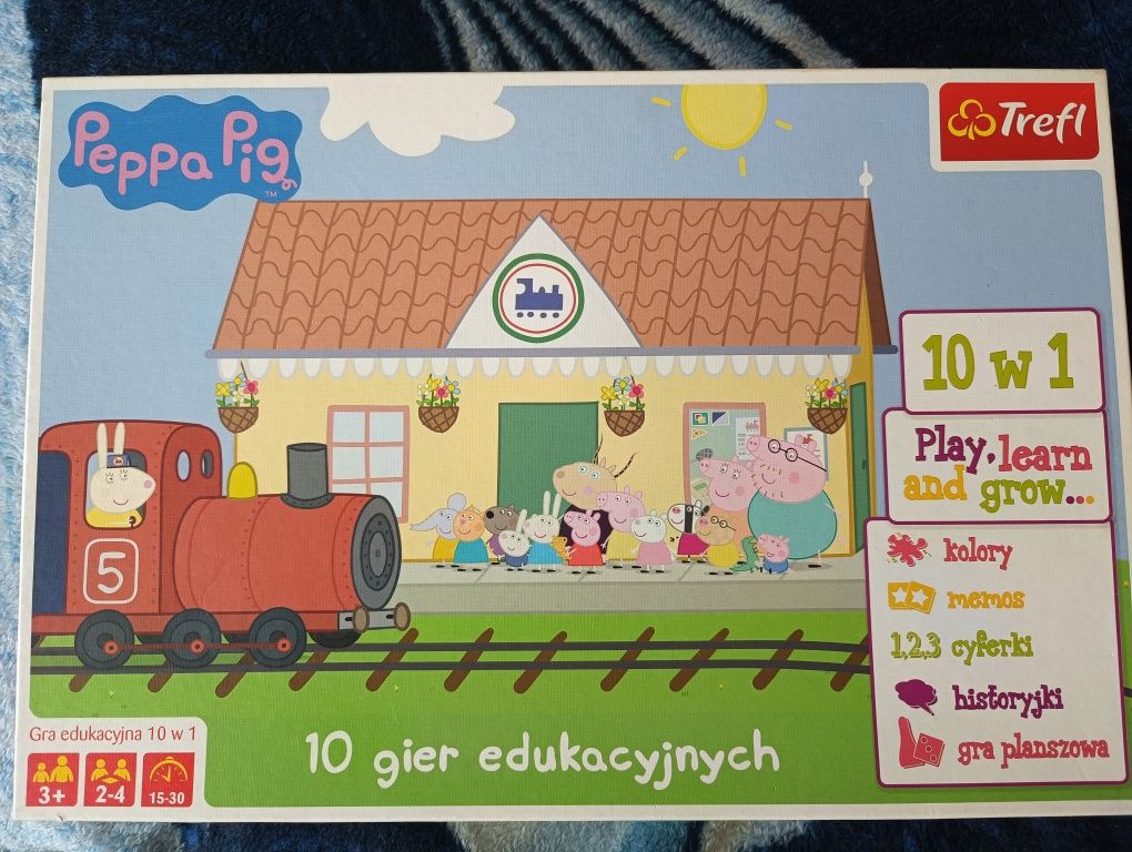 Świnka Peppa Gra edukacyjna 10 w 1