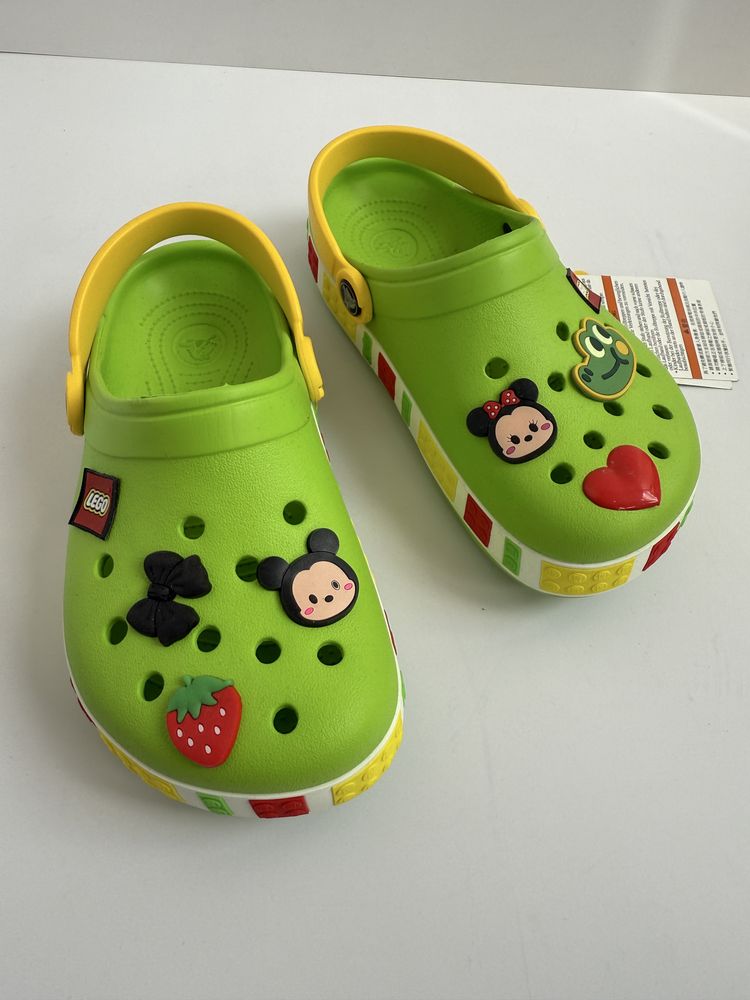 Crocs дитячі  крокси мʼякі салатові